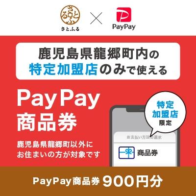 ふるさと納税 龍郷町 鹿児島県龍郷町 PayPay商品券(900円分)※地域内の一部の加盟店のみで利用可
