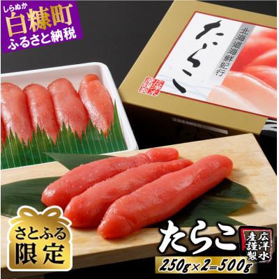 ふるさと納税 白糠町 [さとふる限定] たらこ 500g(250g×2) プチプチ粒感が最高 たらこのみ