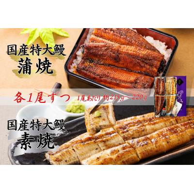 ふるさと納税 松江市 うなぎ蒲焼1尾(蒲焼のタレ付)・素焼1尾(藻塩付)