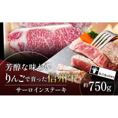 ふるさと納税 山ノ内町 りんごで育った信州牛 ステーキ用3枚入り[ 牛肉 サーロイン 黒毛和牛 A4 ]