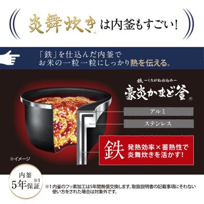 保証有　新品　象印 炎舞炊き 圧力IH炊飯ジャー　5.5合 NX-AA10-BZ ふるさと納税 大東市 象印 【最高峰】圧力IH炊飯ジャー 5.5合炊き