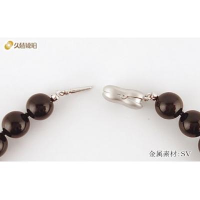 ふるさと納税 久慈市 「久慈ジェット」Amjelogue ネックレス 9mm玉の画像