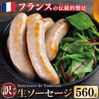 ふるさと納税 吉野川市 訳あり生ソーセージ 560g 極太 豚肉
