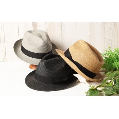 ふるさと納税 倉敷市 帽子中折れハット[ブラック:L]