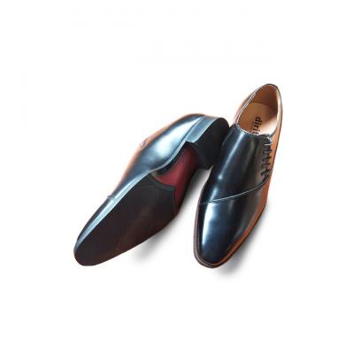 ふるさと納税 新潟市 0322牛革 サイドレースビジネスシューズ5502BL