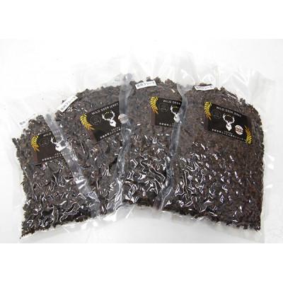 ふるさと納税 忠岡町 京都丹波産 極上ジビエ鹿肉ジャーキー 【粗挽き/フレーク】250g×4袋の画像