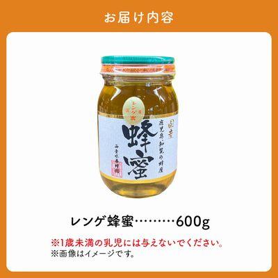 ふるさと納税 南九州市 国産レンゲ蜂蜜600gの画像