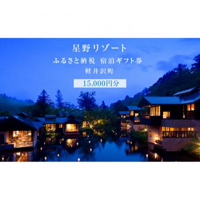 ふるさと納税 軽井沢町 宿泊券 ホテル 軽井沢 星野リゾート 15,000円分