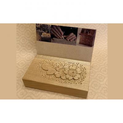 ふるさと納税 軽井沢町 カード立て(軽井沢彫・長野県伝統的工芸品) 