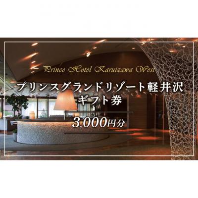 ふるさと納税 軽井沢町 ギフト券 ホテル プリンスグランドリゾート軽井沢 A 3,000円分