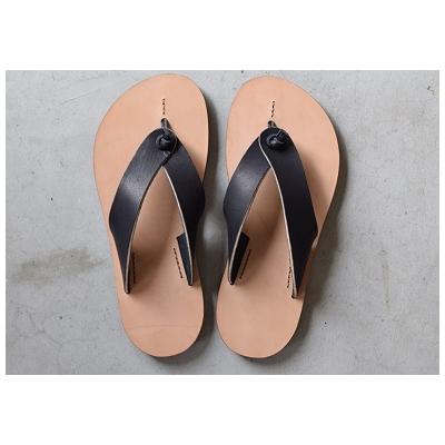 ふるさと納税 宿毛市 本格牛革のサンダル[黒/22.0cm]