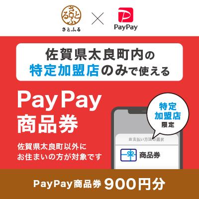ふるさと納税 太良町 佐賀県太良町 PayPay商品券(900円分)※地域内の一部の加盟店のみで利用可