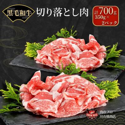 ふるさと納税 田村市 [ 福島牛 ] 黒毛和牛 切り落とし 700g ( 350g×2パック )