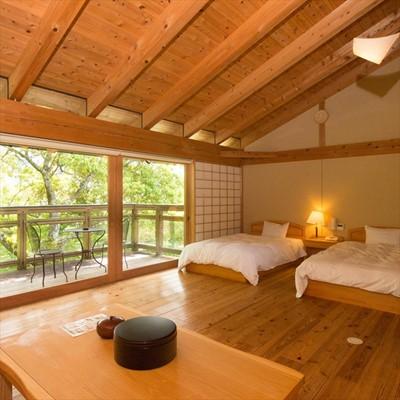 ふるさと納税 仁淀川町 中津渓谷 ゆの森 コテージ ペア宿泊素泊まりプラン