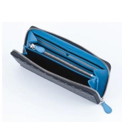 ふるさと納税 山梨県 甲州印伝　束入(ラウンドファスナー長財布)「たかね(富士山柄)」2810