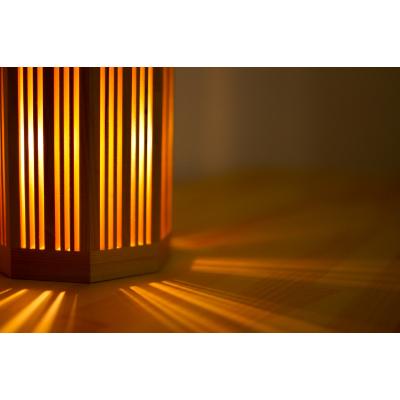 ふるさと納税 山形県 青森ヒバを使用した組子細工による照明器具 「燦