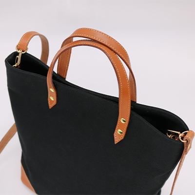 ふるさと納税 守谷市 【寄付金額変更】【倉敷産帆布×本革】2way