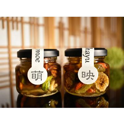 ふるさと納税 すさみ町 ナッツ・ドライフルーツの蜂蜜漬 峠プレミアム小瓶2種セット[萌(MOE)][映(HAYU)]