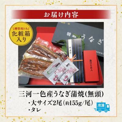 ふるさと納税 西尾市 三河一色産うなぎ蒲焼 大サイズ2尾 無頭(1尾約