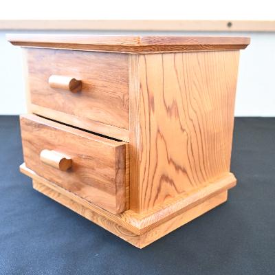 ふるさと納税 指宿市 [屋久杉で創った]小物入れ2段(044-1058)