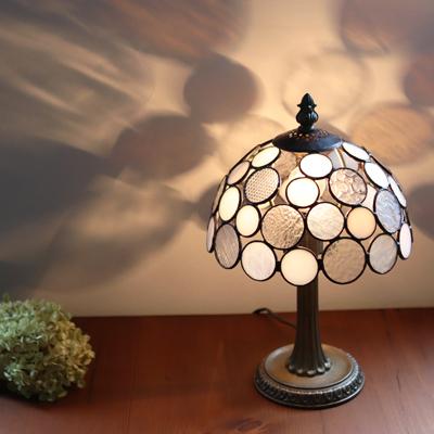 【タイムセール】 ふるさと納税 瀬戸市 Nijiiro Lamp のステンドグラスのテーブルランプ ニジイロボウル ホワイト 【VQL3622368983】(132020円)