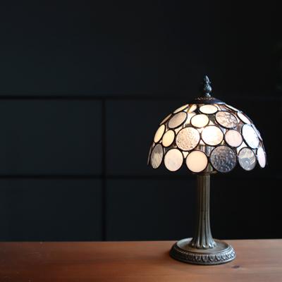 【タイムセール】 ふるさと納税 瀬戸市 Nijiiro Lamp のステンドグラスのテーブルランプ ニジイロボウル ホワイト 【VQL3622368983】(132020円)