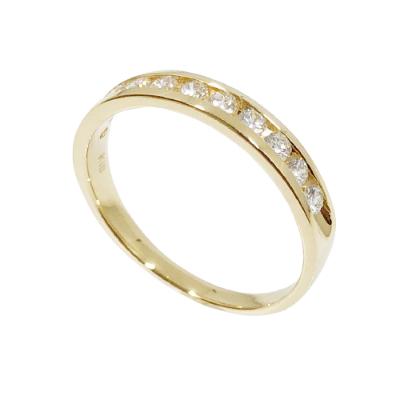 ★動作確認済み ふるさと納税 甲府市 18金製 ハーフエタニティー ダイヤ リング 0.3ct 5号[RD3900K] 【UOI3472555594】(126560円)