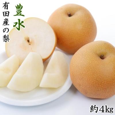 ふるさと納税 有田川町 [新鮮・産直]和歌山県有田巨峰村の梨(豊水)約4kg[2026年度発送分]