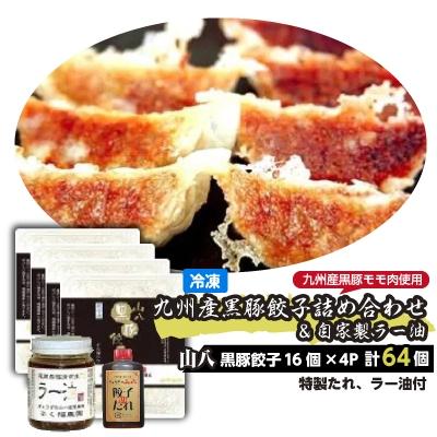 ふるさと納税 福津市 これぞ餃子!九州産黒豚餃子詰め合わせ(福津の極み認定製品)&amp;自家製ラー油[F4383]