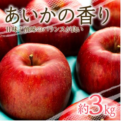 ふるさと納税 箕輪町 [2024年]幻のりんごあいかの香り 3キロセット!甘い希少りんご