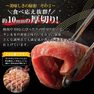 ふるさと納税 花巻市 【4/6〜順次発送】厚切り牛タン塩味　1kg(500g×2パック) |  | 03