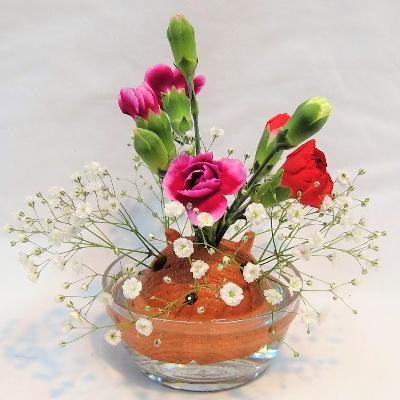 ふるさと納税 江別市 焼き締め花器「花あそび」