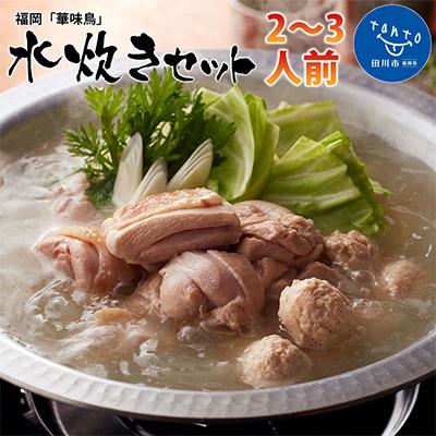 ふるさと納税 田川市 福岡「華味鳥」水炊きセットN(2〜3人前)(田川市)