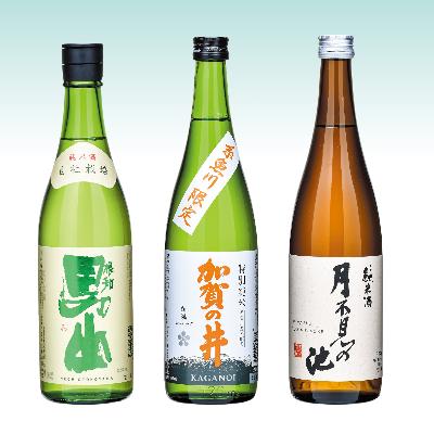 ふるさと納税 糸魚川市 男山・加賀の井・月不見の池　純米酒3本組み合わせ　720ml 各1本
