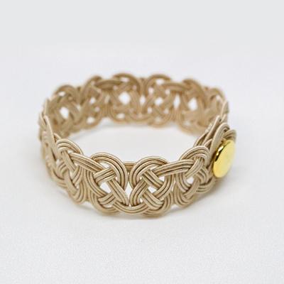 ふるさと納税 小金井市 わたしのお守り 水引ブレスレット(ゴールドベージュ)