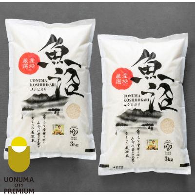 ふるさと納税 魚沼市 令和7年産[無洗米]「米食味鑑定士 厳選」魚沼産コシヒカリ 6kg(3kg×2袋)