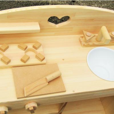 ふるさと納税 泉佐野市 手作り木製ままごとキッチン UHK素材色バージョン 099H2152_1
