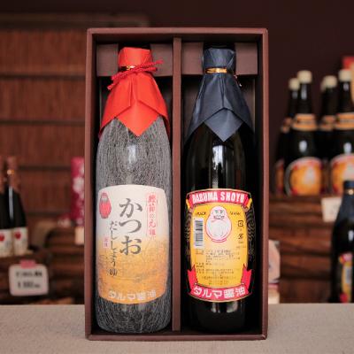 ふるさと納税 印南町 始祖醤油!こいくちしょうゆとカツオだししょうゆ 2本入り口・入口