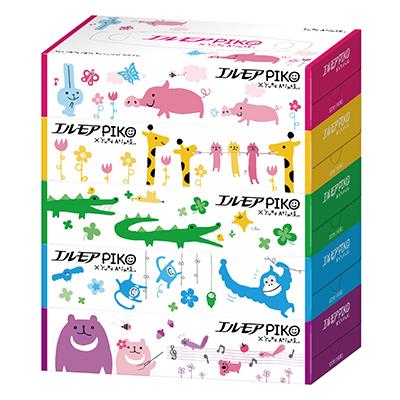 ふるさと納税 佐野市 エルモアピコティシュー160組5箱×12パック(60箱