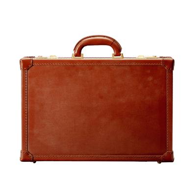 ふるさと納税 豊岡市 豊岡鞄 アタッシュケース 小 クラシック 小 ブライドルレザー ヘーゼル ファッション メンズ