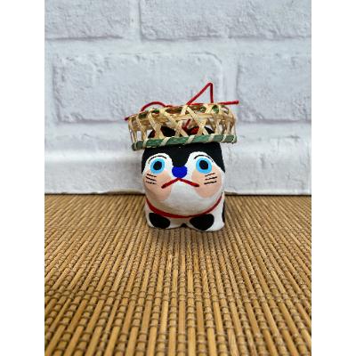 ふるさと納税 春日部市 ざるかぶり犬張子(中) 手作り張子人形 : さと