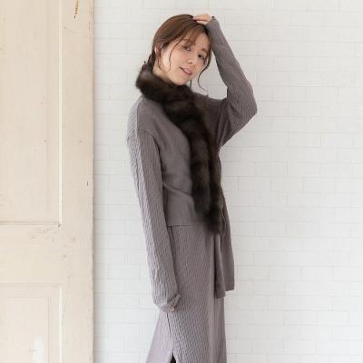 ふるさと納税 御坊市 高級毛皮 ロシアンセーブルロングマフラー