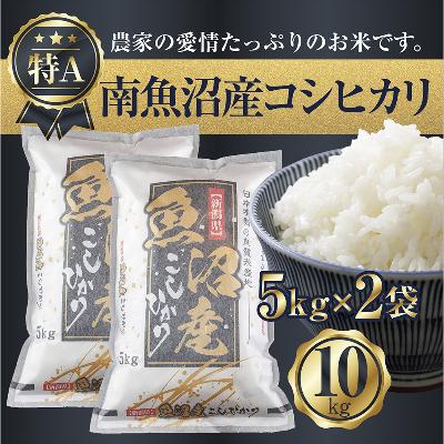 ふるさと納税 米 南魚沼市 新潟県 南魚沼産 コシヒカリ お米 5kg×2袋10kg 精米済み(お米の美味しい炊き方ガイド付き)