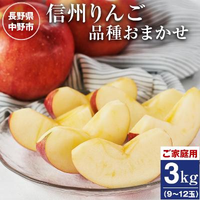 新生活 国内外の人気 ふるさと納税 中野市 ご家庭用 信州りんご3kg nasa11777.com nasa11777.com
