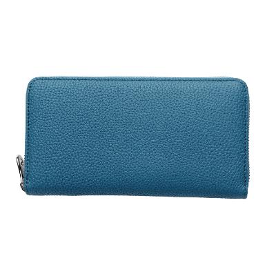 ふるさと納税 豊岡市 豊岡財布 ラウンドファスナー長財布 ドイツシュリンク ジーンブルー