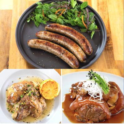 完動品 ふるさと納税 糸満市 沖縄・高級キビまる豚(無添加)ソーセージや【焼肉・BBQ用】アラカルト約6キロ【島デリセット64点】 【I3621803180】(132000円)