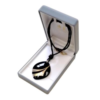 ふるさと納税 海南市 漆器のペンダント ダイヤ形 手描き蒔絵 きらめき