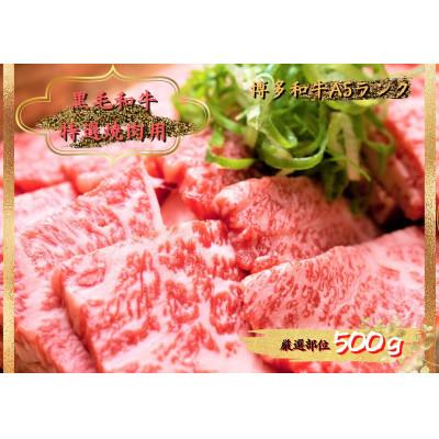 ふるさと納税 添田町 博多和牛焼肉セット 500g(添田町)