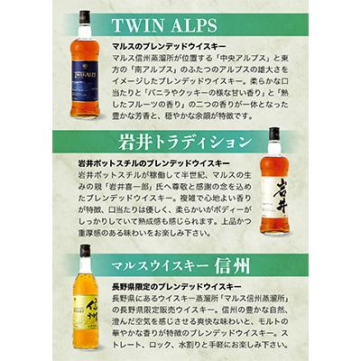 ふるさと納税 駒ヶ根市 本坊酒造　マルスウイスキー　飲み比べセット 