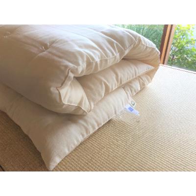 ふるさと納税 柏原市 介護ベッドにプラスする手作り敷きふとん+和晒しガーゼで作ったカバー(アイボリー)のセット